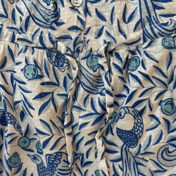 EUC Banjanan Girls printed dress, blue/white, sz 8 - Picture 5 of 7